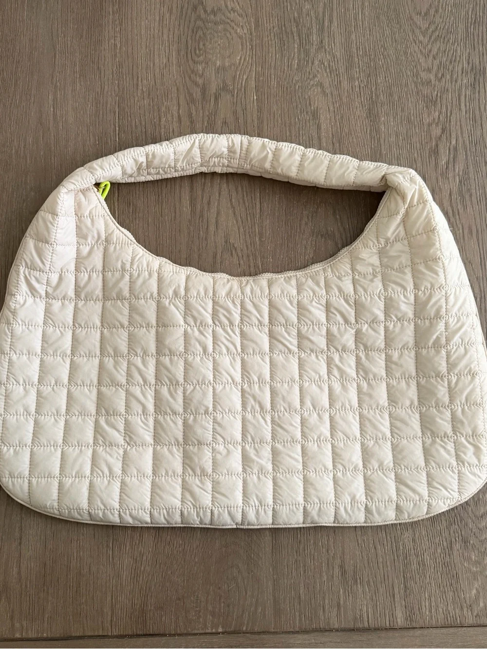 Shiraleah Ezra Cream Ivory Quilted Hobo Shoulder Bag NEW missing tags